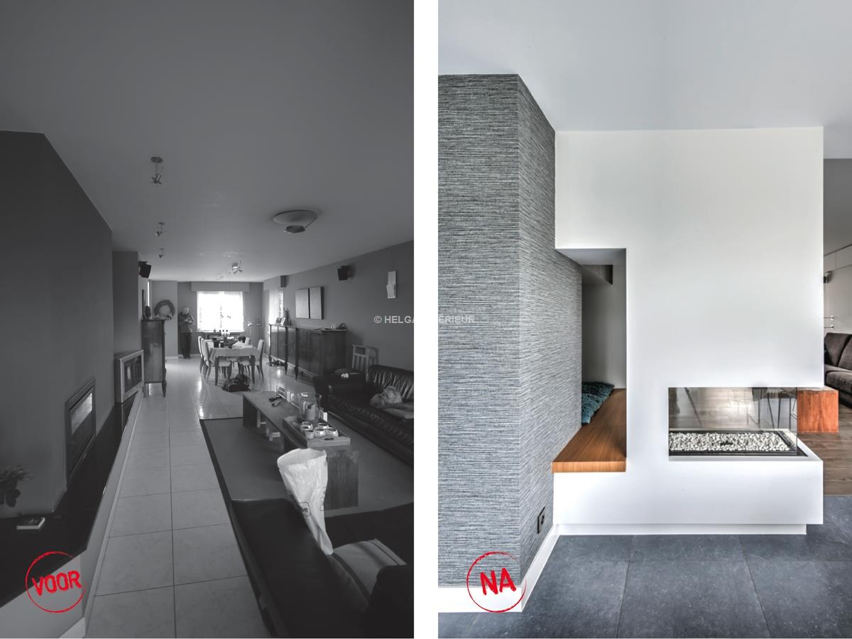 Woonkamer met haard 10